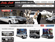 Tablet Screenshot of ladylucklimo.com